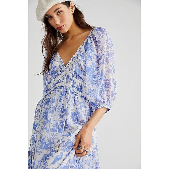 Free People 'You're A Jewel' Printed Maxi Dress - Picture 4 of 8